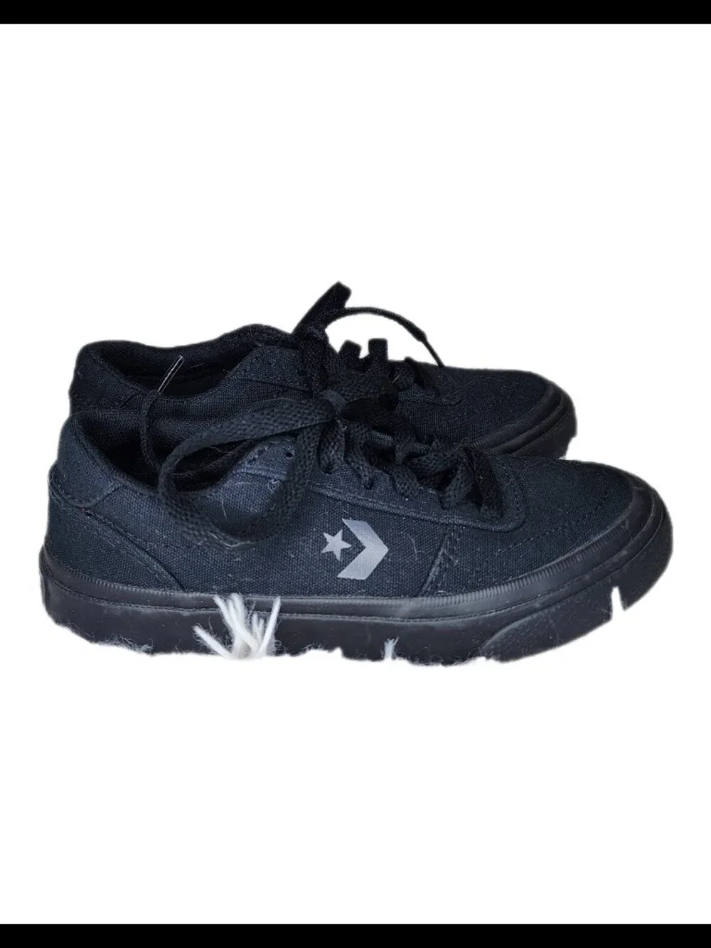 Boys Converse Boulevard Ox in Monochrome Black